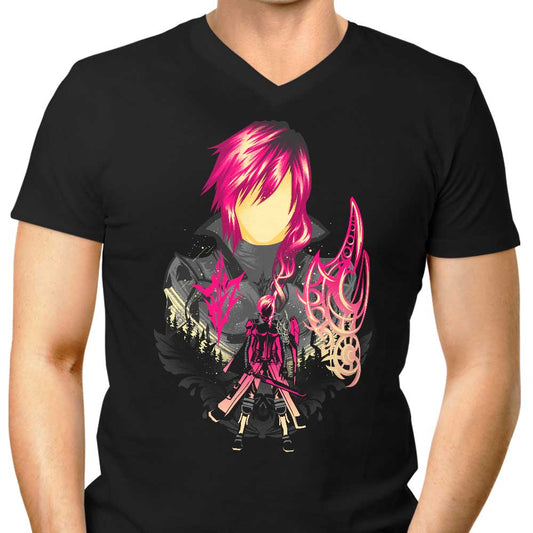 Pink Lightning - Men's V-Neck