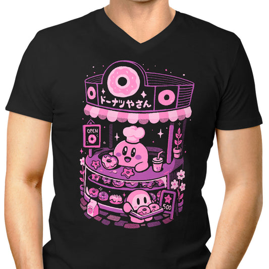Pink Puff Donuts - Men's V-Neck