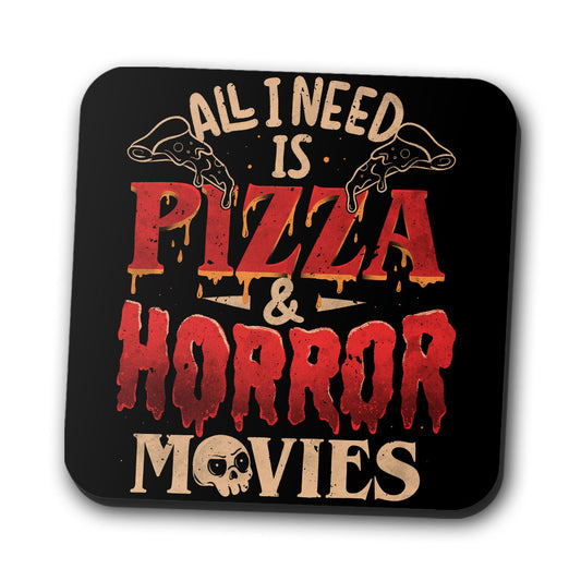 Pizza and Horror - Coasters