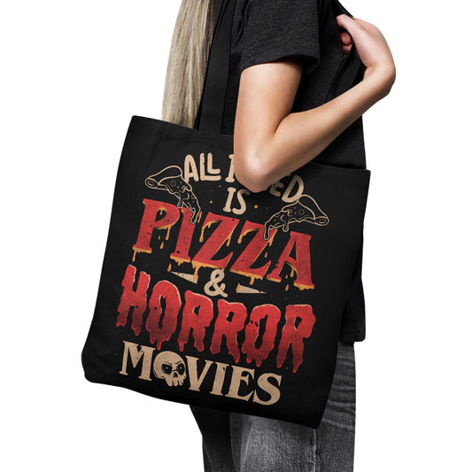 Pizza and Horror - Tote Bag