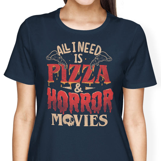 Pizza and Horror - Women's Apparel