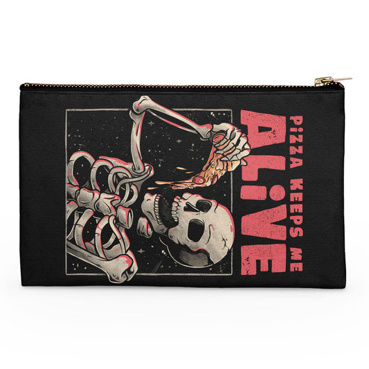 Pizza Keeps Me Alive - Accessory Pouch