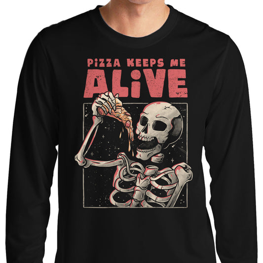 Pizza Keeps Me Alive - Long Sleeve T-Shirt