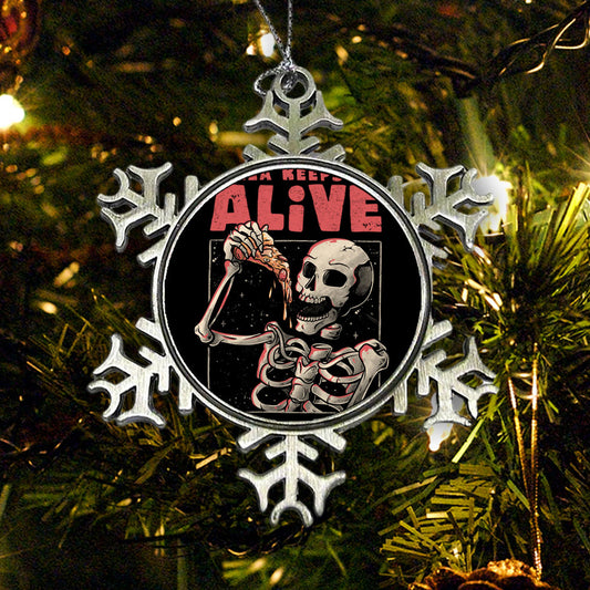 Pizza Keeps Me Alive - Ornament