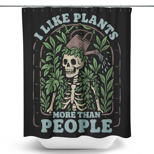 Plants More Than People - Shower Curtain