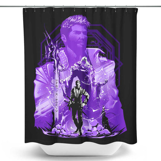 Power of Ramuh - Shower Curtain