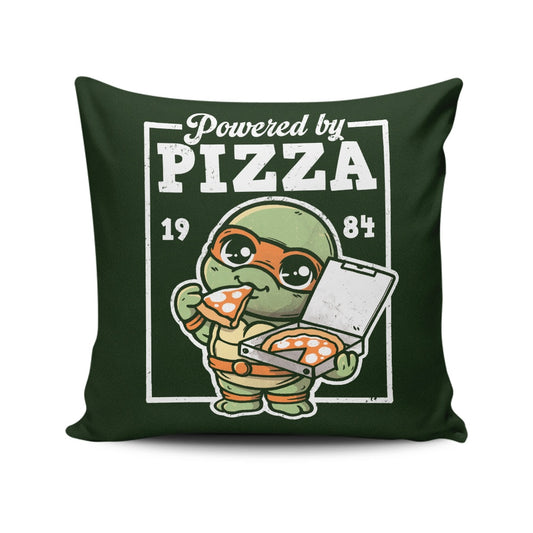 Powered by Pizza - Throw Pillow