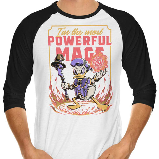 Powerful Duck - 3/4 Sleeve Raglan T-Shirt