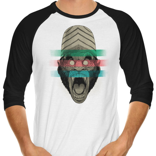 Primate Fury - 3/4 Sleeve Raglan T-Shirt