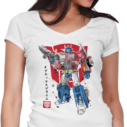 Prime Sumi-e - Women's V-Neck