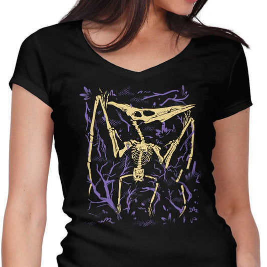 Pteranodon Fossils - Women's V-Neck