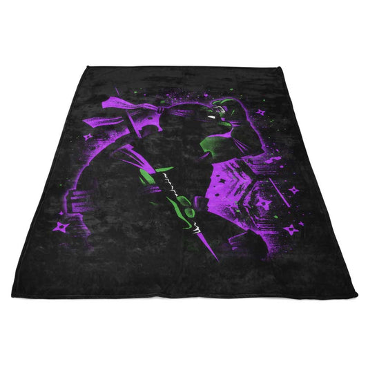 Purple Intellectual Ninja - Fleece Blanket