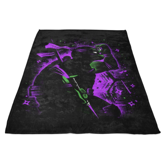 Purple Intellectual Ninja - Fleece Blanket