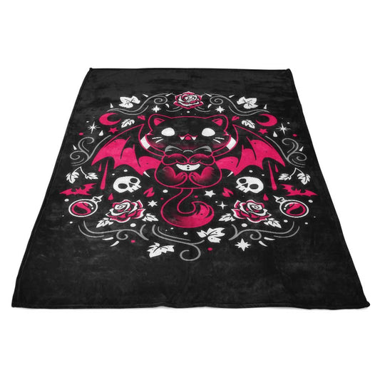 Purrs of Darkness - Fleece Blanket