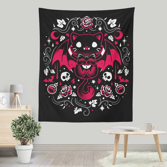 Purrs of Darkness - Wall Tapestry