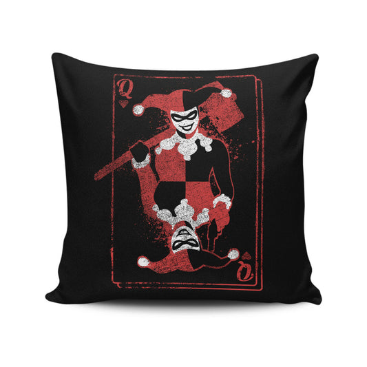 Quinn of Hearts - Throw Pillow