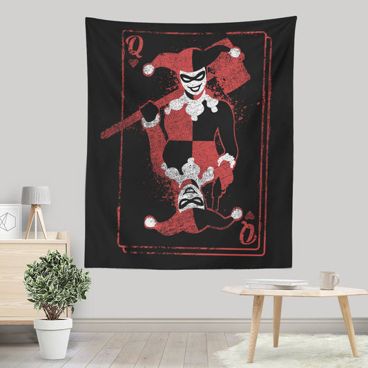 Quinn of Hearts - Wall Tapestry
