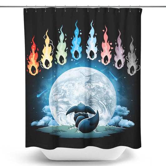 Rainbow Stones - Shower Curtain