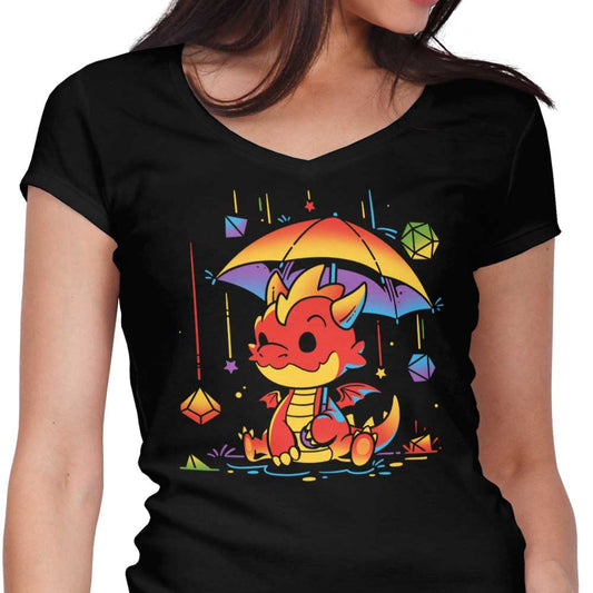 Rainy Dice Day - Women's V-Neck