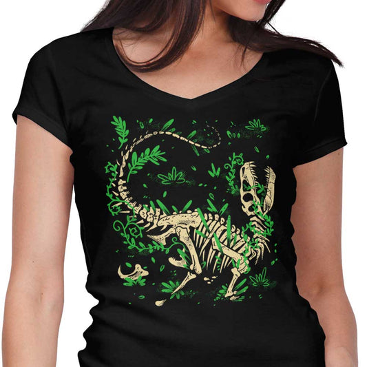 Raptor Fossils - Women's V-Neck