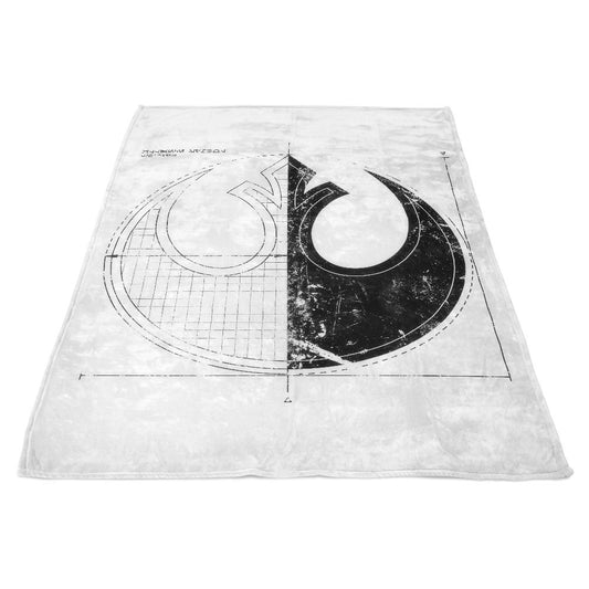 Rebellion Blueprint (Alt) - Fleece Blanket