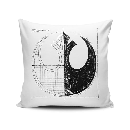 Rebellion Blueprint (Alt) - Throw Pillow