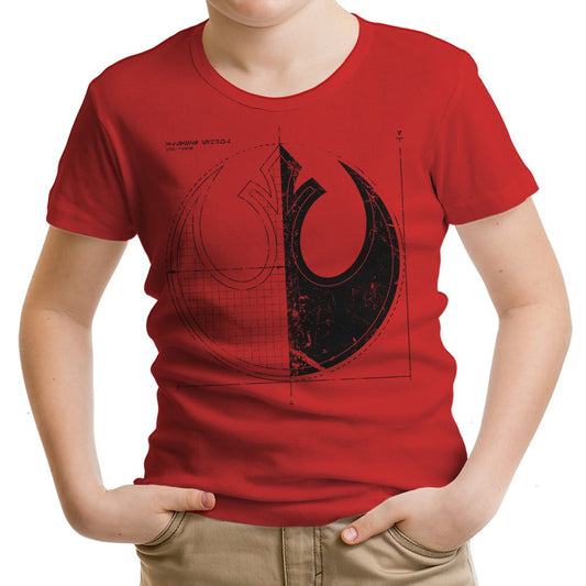 Rebellion Blueprint (Alt) - Youth Apparel