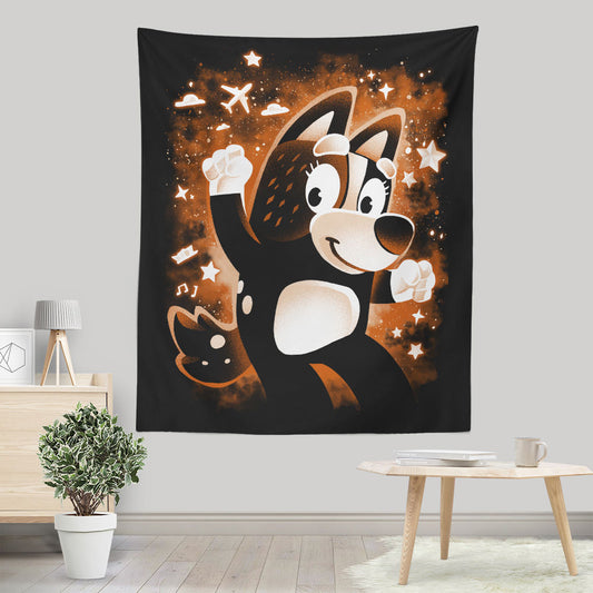 Red Dog Mom - Wall Tapestry