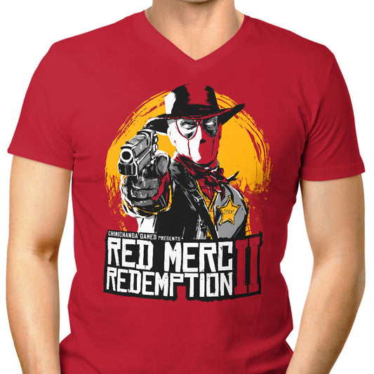 Red Merc Redemption - Men's V-Neck