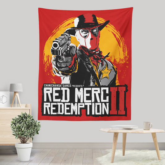 Red Merc Redemption - Wall Tapestry