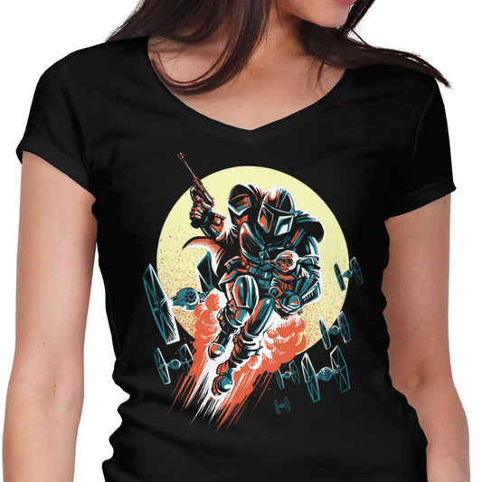 Retro Mando - Women's V-Neck