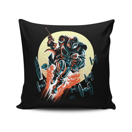 Retro Mando - Throw Pillow
