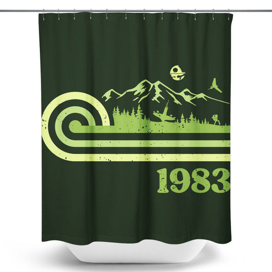 Retro Return - Shower Curtain
