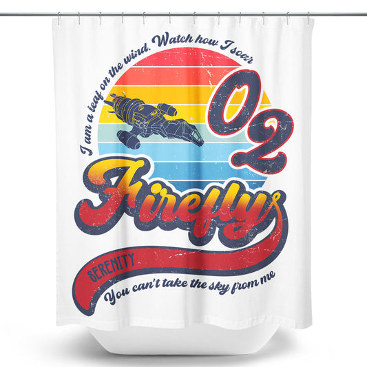Retro Soaring - Shower Curtain