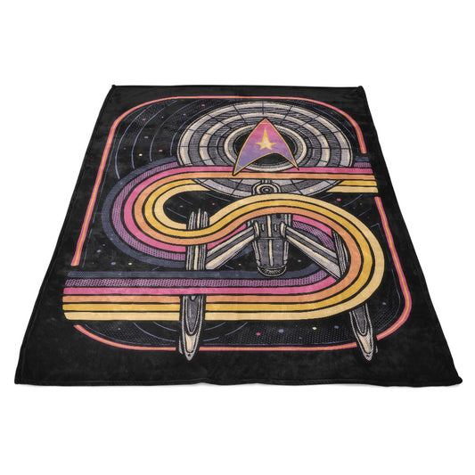 Retro Voyage - Fleece Blanket