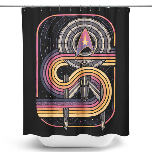 Retro Voyage - Shower Curtain