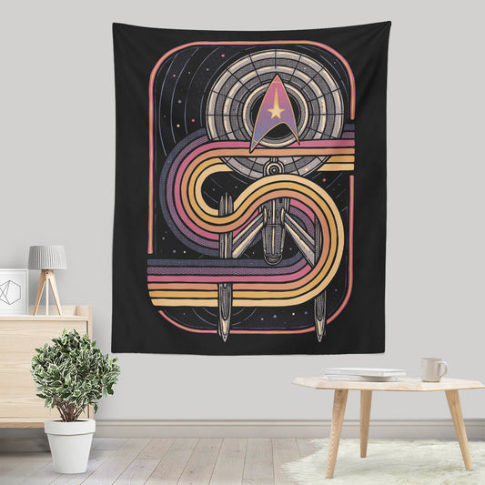 Retro Voyage - Wall Tapestry