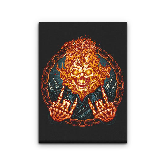 Rider From Hell - Canvas Print