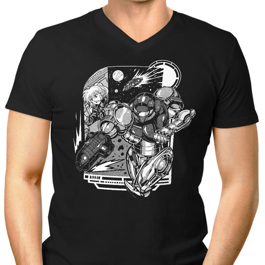 Running in Space - Men's V-Neck