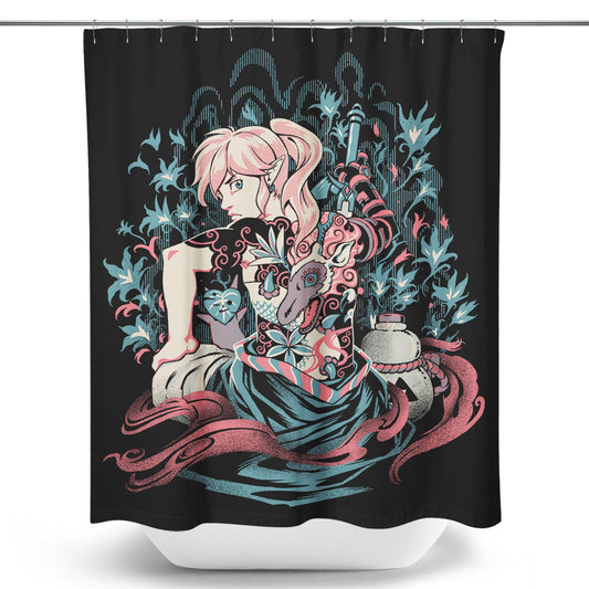 Samurai of Time - Shower Curtain