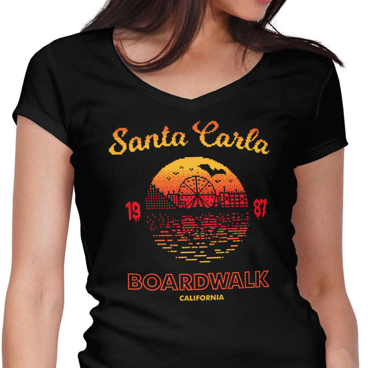 Santa Carla Sunset - Women's V-Neck