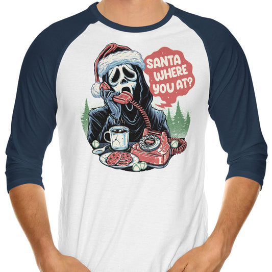Santa Where You At? - 3/4 Sleeve Raglan T-Shirt