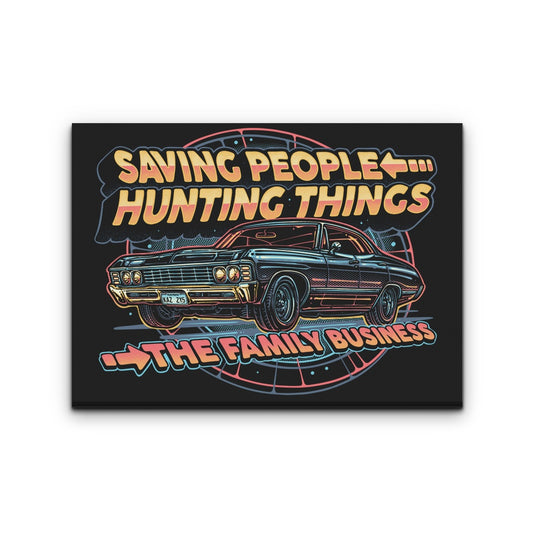 Saving People, Hunting Things - Canvas Print
