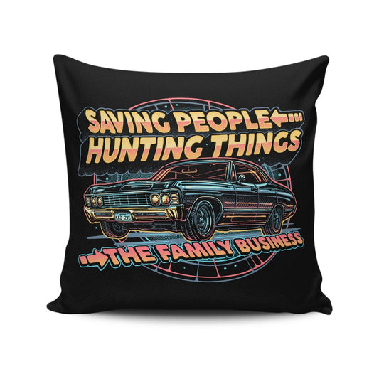 Saving People, Hunting Things - Throw Pillow