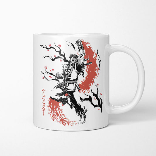 Scarlet Flame Sumi-e - Mug