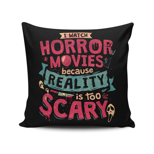 Scary Reality - Throw Pillow
