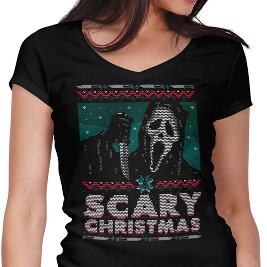 Scary Ugly Christmas - Women's V-Neck