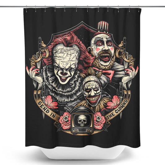 Send in the Clowns - Shower Curtain