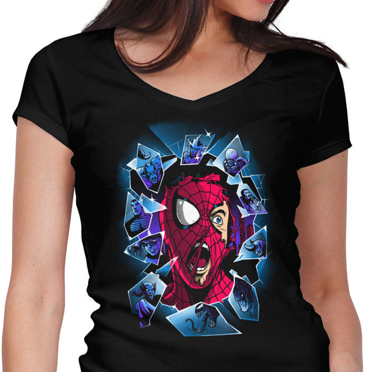 Shattered Spider - Women's V-Neck