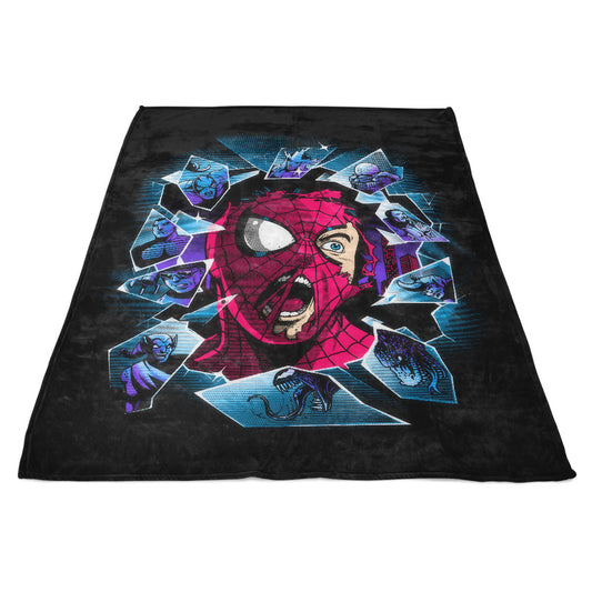 Shattered Spider - Fleece Blanket